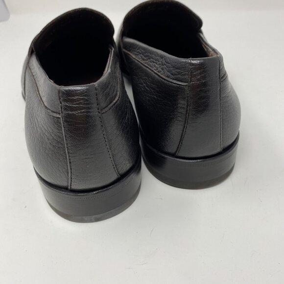 NEW ermenegildo zegna leather slip on loafer shoes - Picture 5 of 8